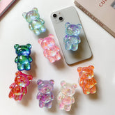 3D Cute Laser Bear Cell Phone Holder , Grip Tok Bracket Cellphone Support